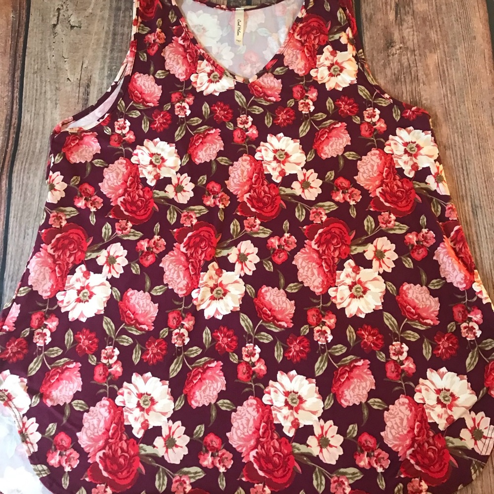 Cute cool melon soft brushed tank